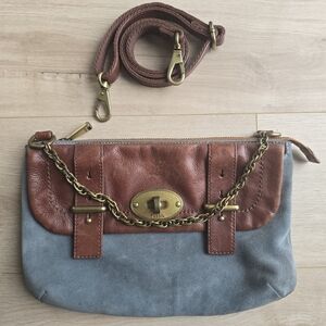 Fossil Vintage Suede Crossbody Bag